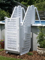 Easy Pool Step Entry Stairs System with Safety Gate